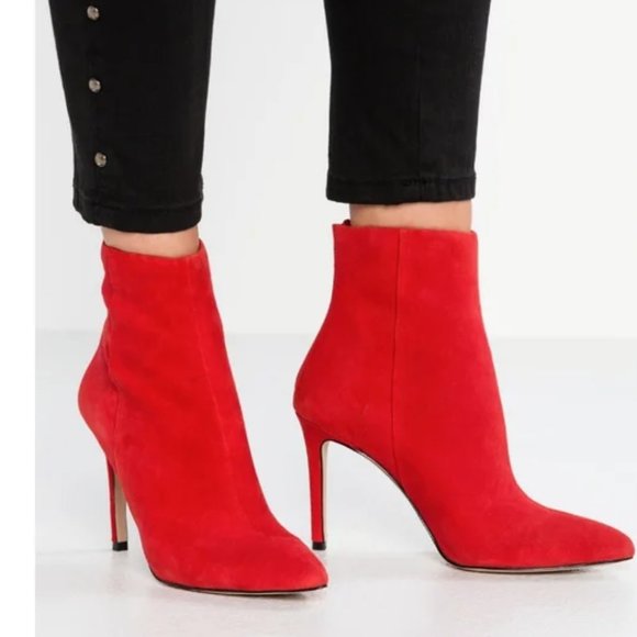 Steve Madden Shoes - Steve Madden Boots Women's Size 8M Red Leather Upper "Wagner" Red